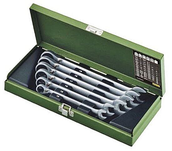 Proxxon 23124 7 Parça Cırcırlı Kombine Anahtar Takımı | Profesyonel Cr-V Hassas Güçlü