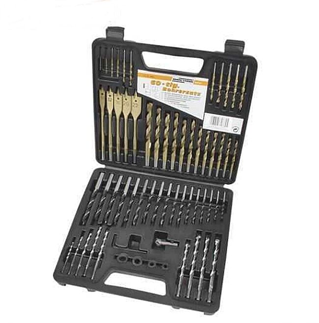 Mannesmann 59860 – 60 Parça Matkap & Uç Seti, Titanyum Kaplı