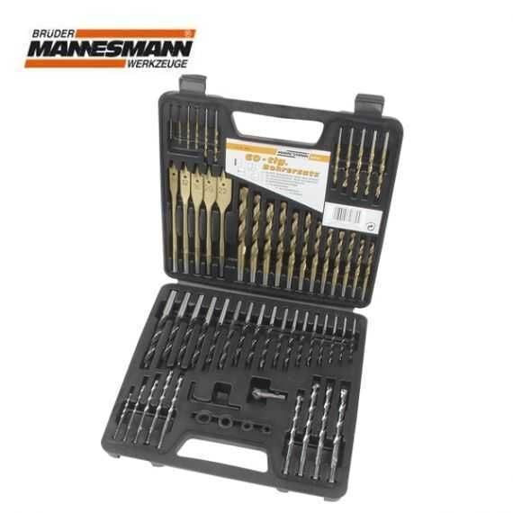 Mannesmann 59860 – 60 Parça Matkap & Uç Seti, Titanyum Kaplı