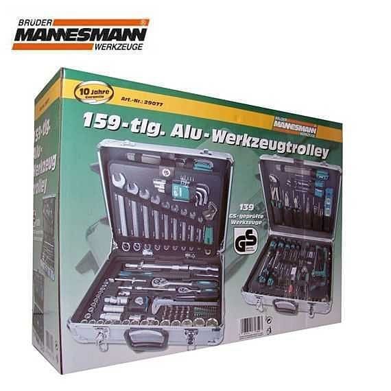 Mannesmann 29077 Alüminyum Takım Çantalı Alet Seti 159 Parça