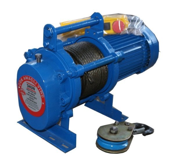 Shun 1 Ton 50 Mt 220V Profesyonel Elektrikli Vinç