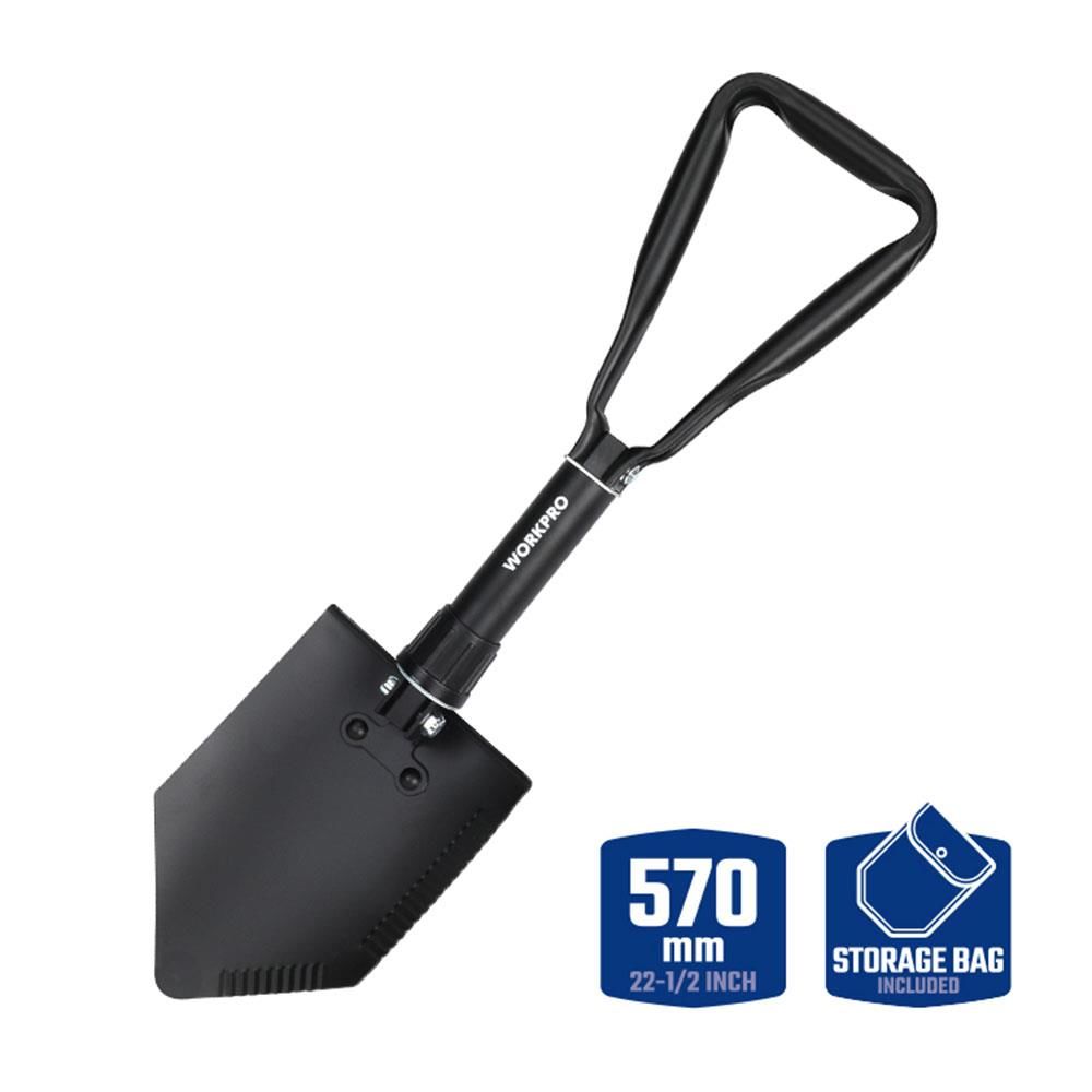 WORKPRO WP335006 Katlanabilir Çok Amaçlı Profesyonel Kamp Küreği 570MM