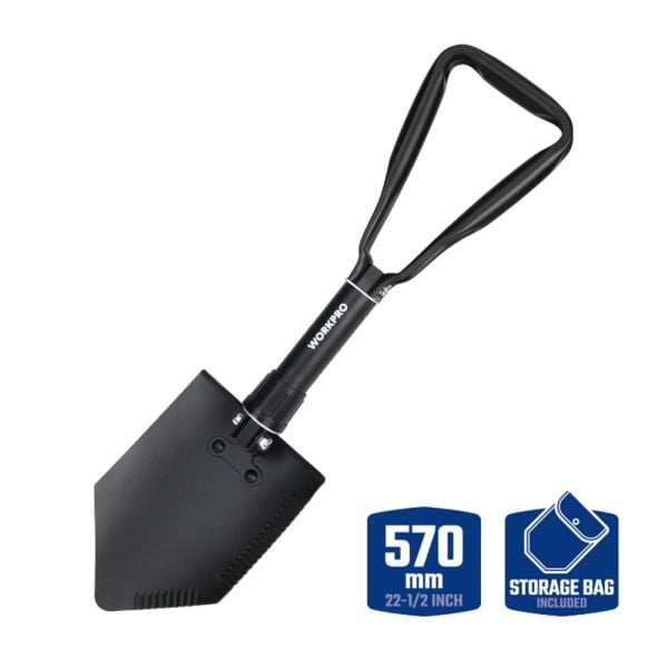 WORKPRO WP335006 Katlanabilir Çok Amaçlı Profesyonel Kamp Küreği 570MM
