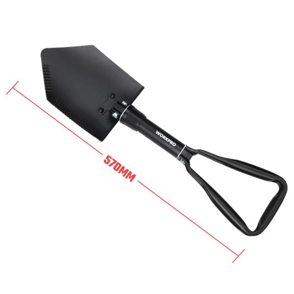 WORKPRO WP335006 Katlanabilir Çok Amaçlı Profesyonel Kamp Küreği 570MM
