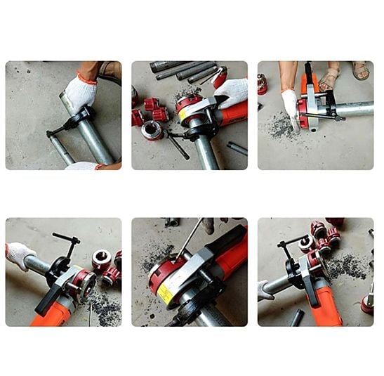 Euromax EXWT1075A El Tipi Elektrikli Pafta Makinası 1/2\'\'-2\'\'