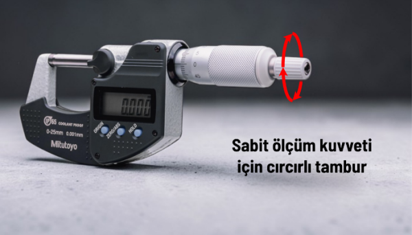 Mitutoyo 293-240-30 Dijital Dış Çap Mikrometresi 0-25 mm IP65 – Yüksek Hassasiyetli Ölçüm Aleti