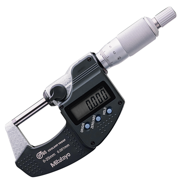 Mitutoyo 293-240-30 Dijital Dış Çap Mikrometresi 0-25 mm IP65 – Yüksek Hassasiyetli Ölçüm Aleti