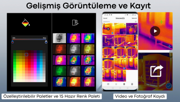 HIKMICRO Mini2Plus V2 Akıllı Telefon Termal Kamera – iOS & Android Uyumlu Profesyonel Isı Kamerası