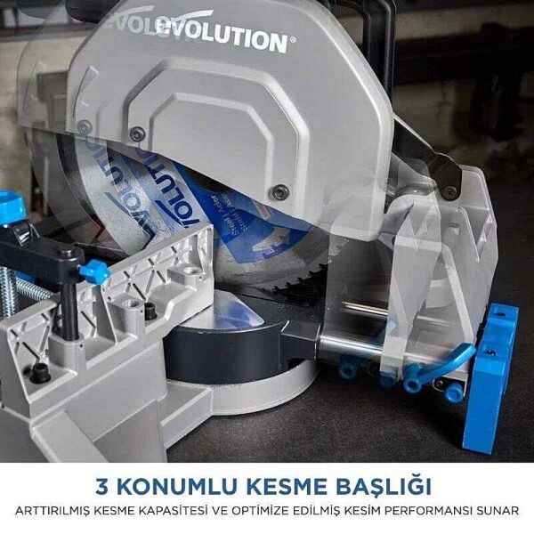 Evolution S355MCS Metal Gönye Kesme Testeresi 355 mm | 2200 W, 1550 Dev/Dak Profesyonel Makina