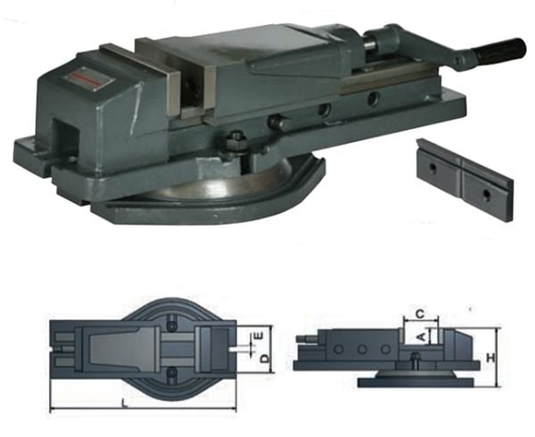 Optimum HMS 125 Makina Mengene 125 mm