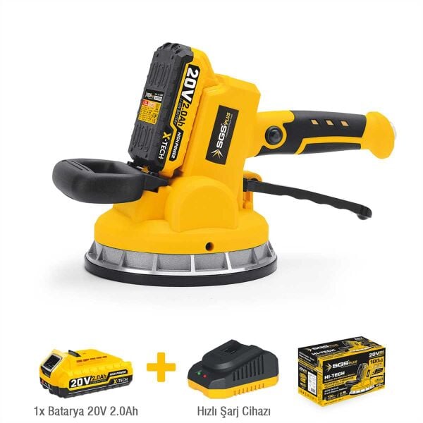 SGS 5415 Akülü Seramik Granit Mermer Titreşim Vantuzu 20V -2,0 Ah