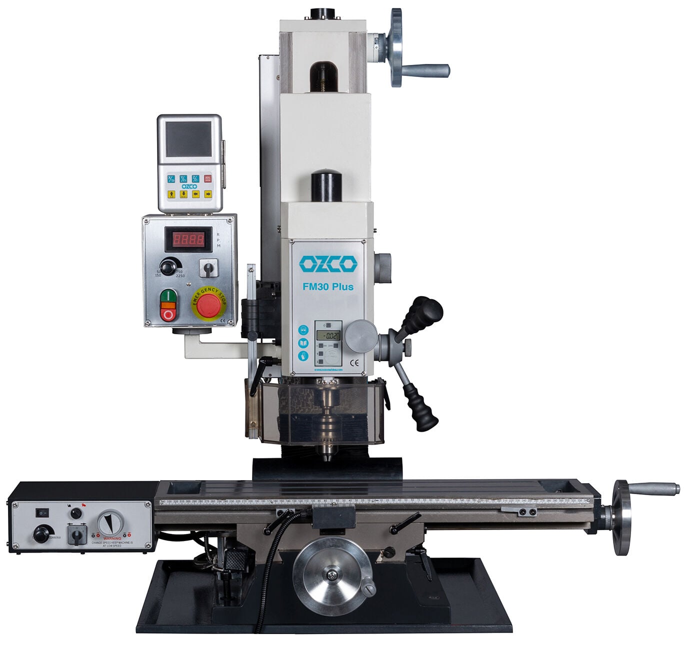 Ozco FM30 Plus Masaüstü Freze Makinesi | Profesyonel Metal İşleme Frezesi