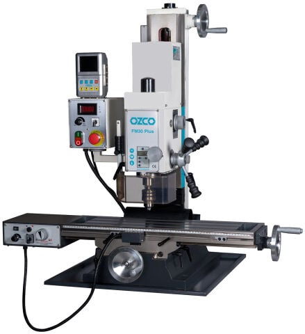 Ozco FM30 Plus Masaüstü Freze Makinesi | Profesyonel Metal İşleme Frezesi