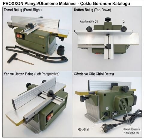 Proxxon AH 80 Kalınlık ve Planya Makinası 27044