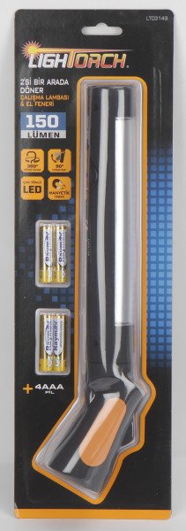 Lightorch 3W Cob Led Çalışma Lambası ve El Feneri 150 Lm