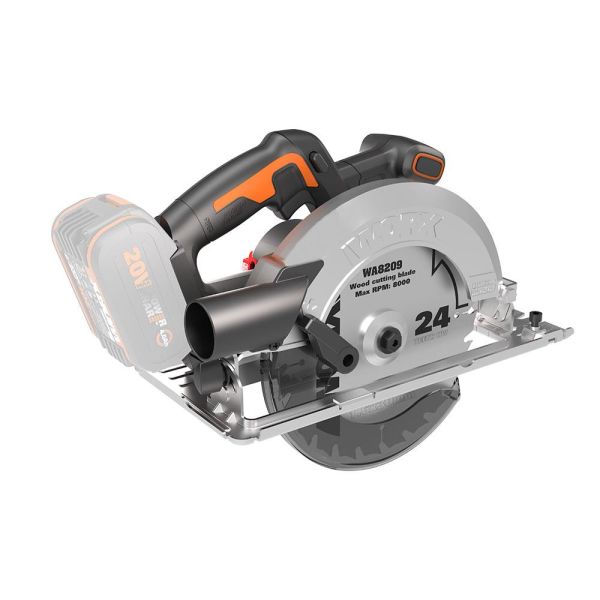 WORX WX520.9 Şarjlı Daire Testere (Akü Dahil Değildir) 20Volt 190mm