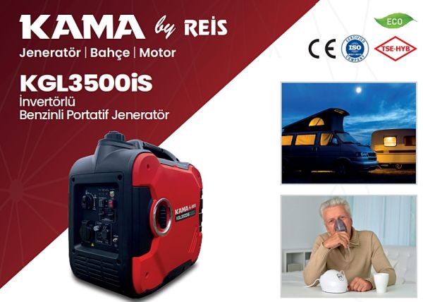 Kama By Reis KGL3500iS İnvertörlü Benzinli Jeneratör 3,5 kWa