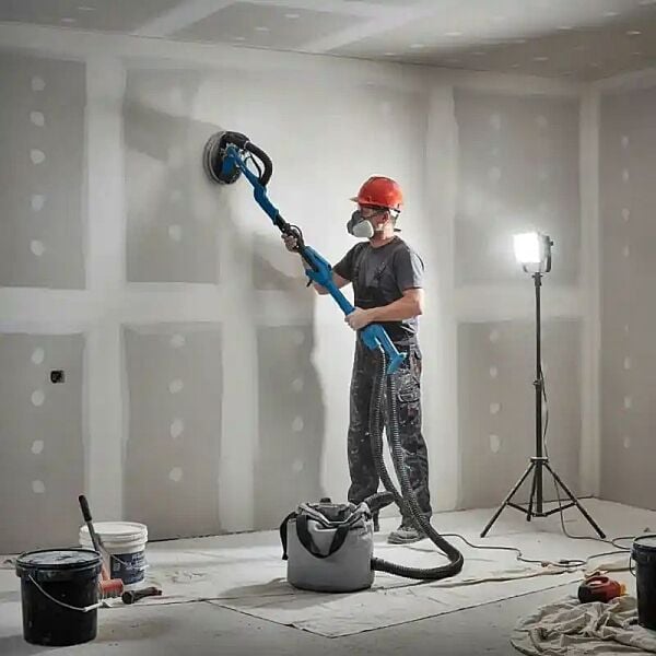 Factor FCCS750BL 750W LED Işıklı Duvar Zımparalama Makinası – Alçı ve Boya Zımpara Makinesi