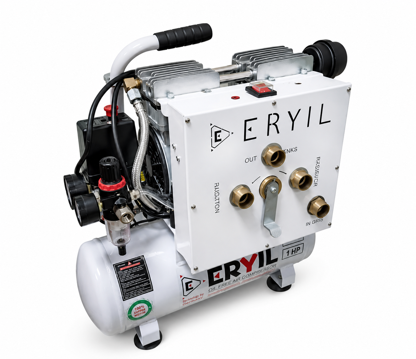 Eryıl TTM-06 Kompresörlü Çift Yönlü Havalı Petek Tesisat Temizleme Makinası
