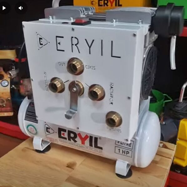 Eryıl TTM-06 Kompresörlü Çift Yönlü Havalı Petek Tesisat Temizleme Makinası