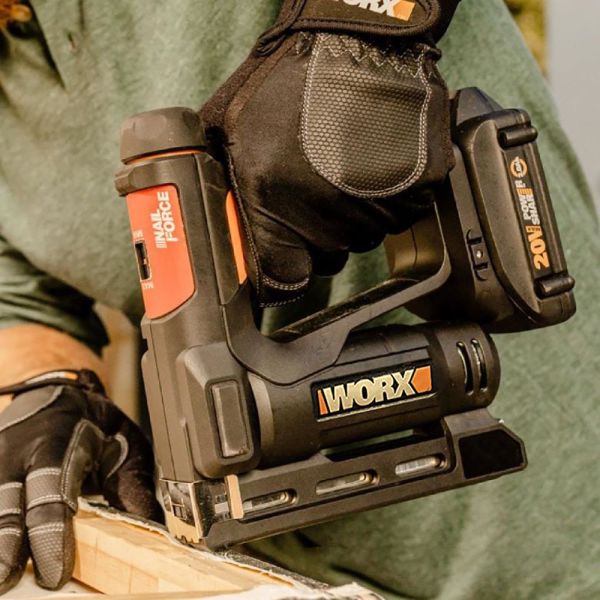 WORX WX843 Li-ion Şarjlı 6-14mm Zımba ve 15mm Çivi Çakma + 3500 adet Yedek Zımba ve Çivi