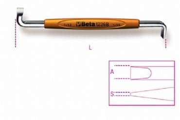 Beta 1236B Düz Z Tornavida 0,8x4