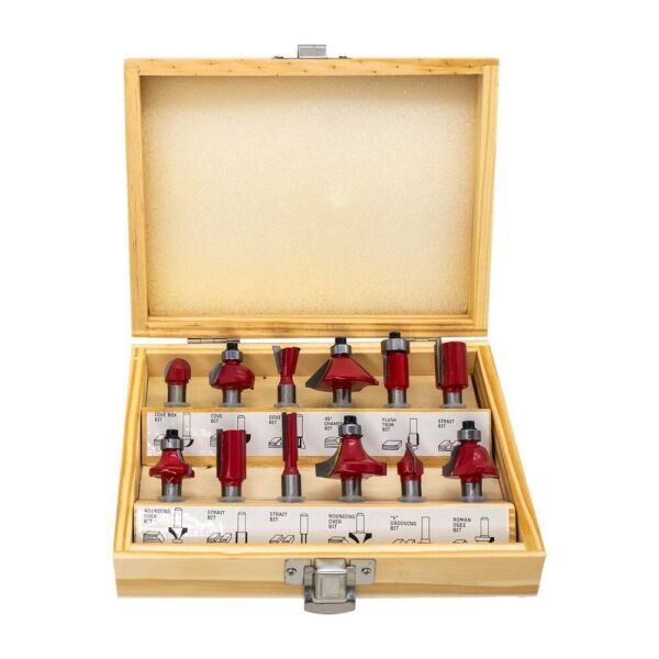 ROX WOOD 12 Parça Ahşap Freze Seti 8mm sap