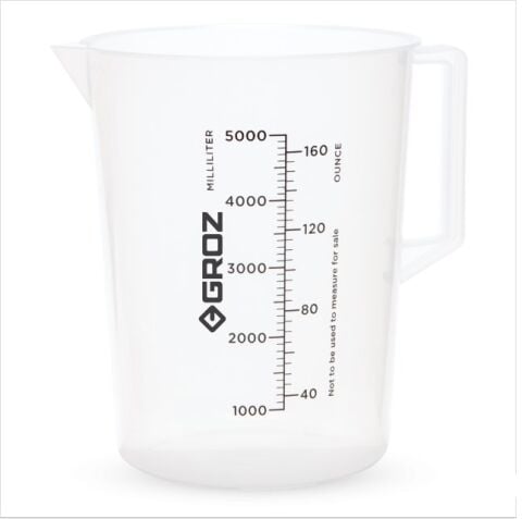 Groz JUG/5000G Dereceli Sürahi Ölçü Kabı 5 lt.