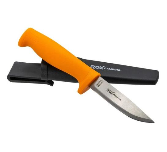 Rox Camping 0320 Bushcraft Eco Paslanmaz Çelik Kamp Bıçağı (Turuncu)