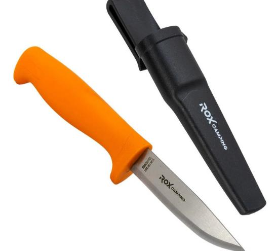 Rox Camping 0320 Bushcraft Eco Paslanmaz Çelik Kamp Bıçağı (Turuncu)