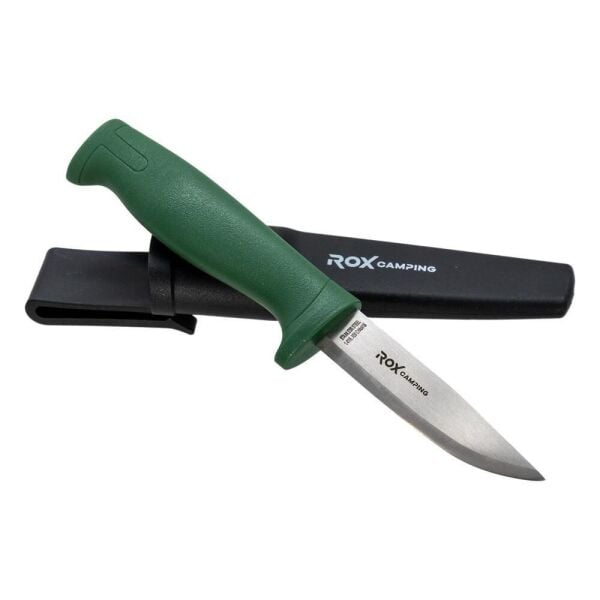 Rox Camping 0319 Bushcraft Eco Paslanmaz Çelik Kamp Bıçağı (Yeşil)