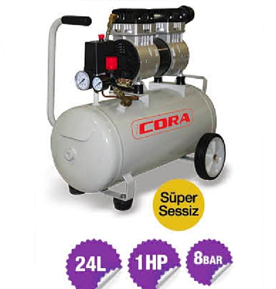 Cora EWS 24 Sessiz Kompresör 24 lt