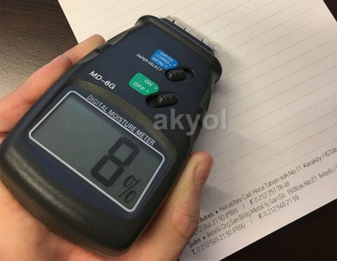 Kağıt Nem Ölçüm Cihazı MD-6G Dijital Nem Ölçer
