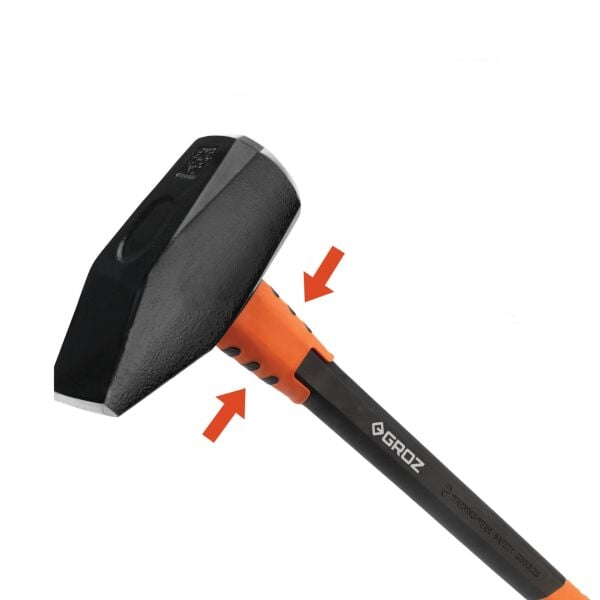 Groz Fiber Saplı Sivri Balyoz 3 Kg DIN1042