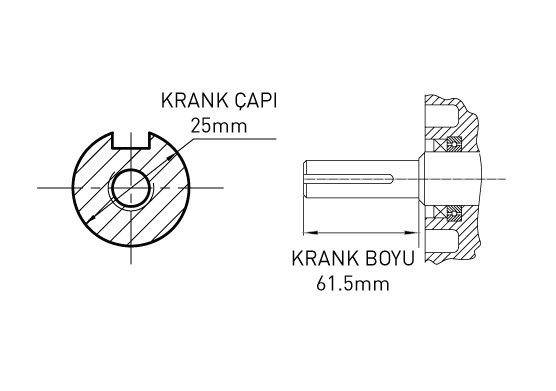 Kama By Reis KDK188F Dizel Motor 11Hp İpli Kamalı