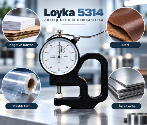 Loyka 5314 Analog Kalınlık Komparatörü 0.01 mm Hassasiyetli