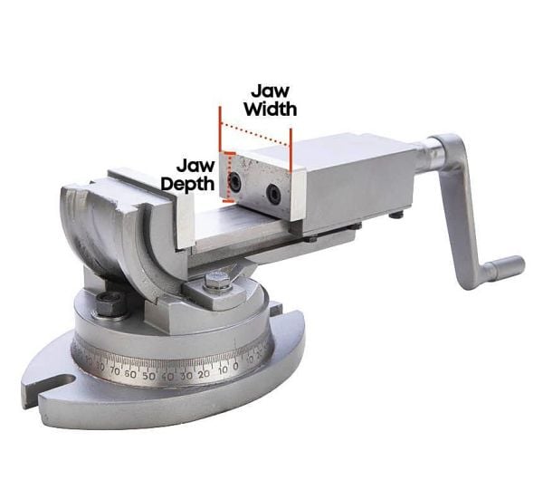 Groz AMV/SP/125 Açılı Freze Mengene 125 mm
