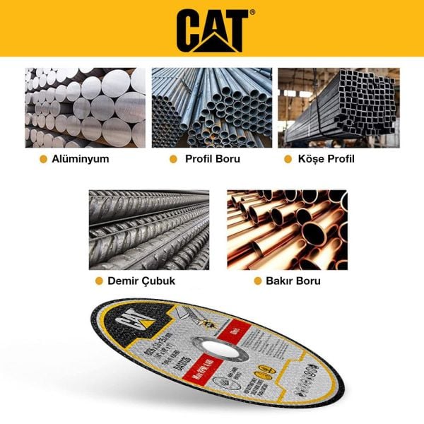 CAT DA10126 355mm Universal Metal Profil Kesme Taşı