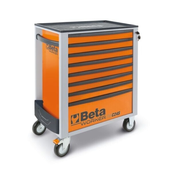 Beta BW 2400S 8/E-L 398 Parça Takım Setli, 8 Çekmeceli Mobil Takım Arabası