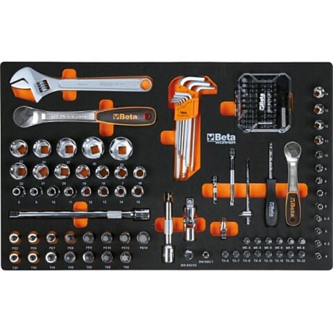Beta BW 5000S/3M 189 Parça Dolu Takım Dolabı 3 Çekmeceli Servis Arabası