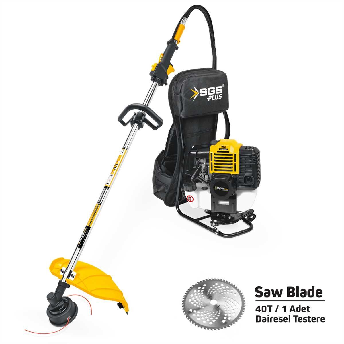 SGS SGS5362 Profesyonle Benzinli Sırt Tırpan 52cc / 1,6 kw