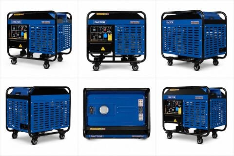 Factor KDK15000RE3 15 kVA Trifaze Dizel Jeneratör – Marşlı, Dayanıklı Performans Jeneratörü