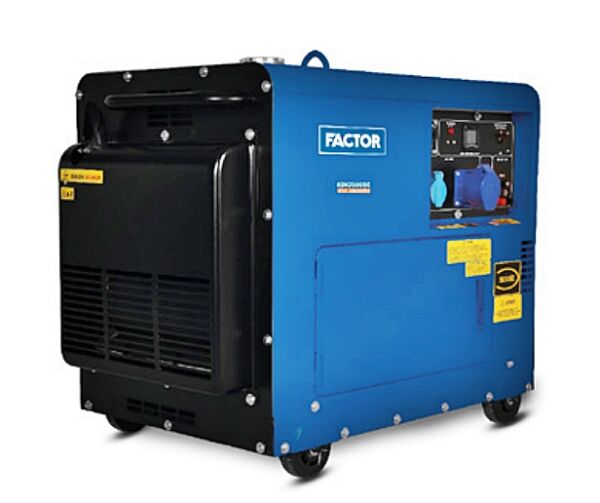Factor KDK7500SC Monofaze Dizel Jeneratör 6.9kVA Marşlı