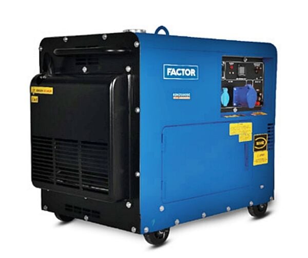 Factor KDK7500SC Monofaze Dizel Jeneratör 6.9kVA Marşlı