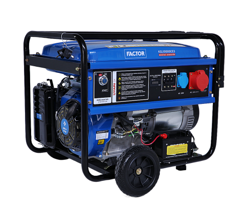 Factor KGL10000CE3 10 kVA Benzinli Jeneratör – İpli ve Marşlı Güçlü Enerji Çözümü