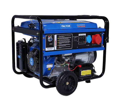 Factor KGL10000CE3 10 kVA Benzinli Jeneratör – İpli ve Marşlı Güçlü Enerji Çözümü