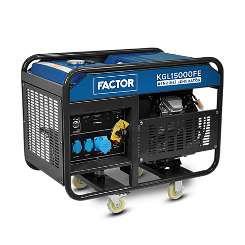 Factor FCKGL15000FE 15 kVA Marşlı Monofaze Marşlı Benzinli Jeneratör | Profesyonel Güç Jeneratörü