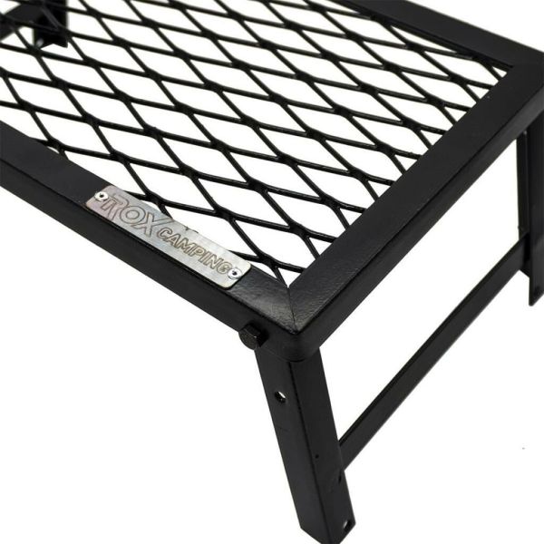 Ayaklı Ateş Üstü Kamp Izgarası X-Large | Katlanabilir Odun Ateşi Izgara | Rox Camping 0121