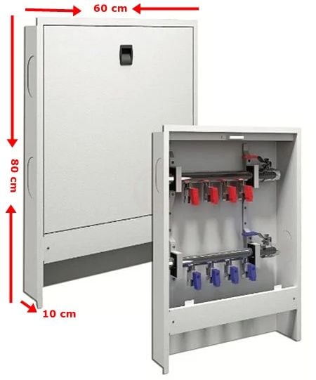 Eryıl Sıva Altı Kollektör Dolabı 80x60x10 cm