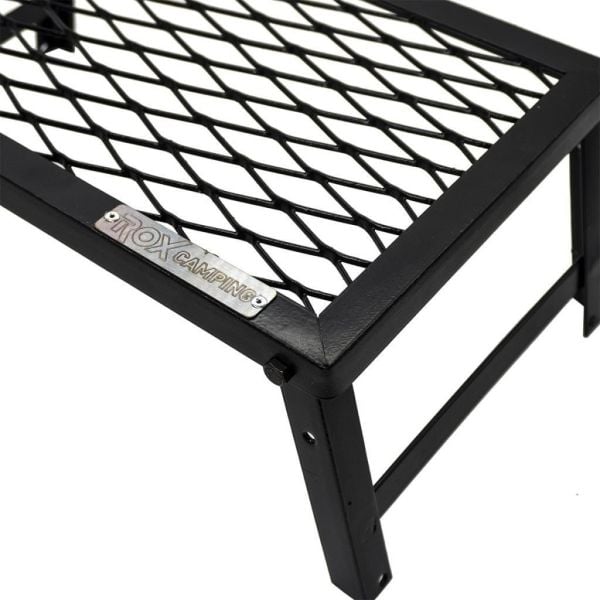 Ayaklı Ateş Üstü Kamp Izgarası X-Large | Katlanabilir Odun Ateşi Izgara | Rox Camping 0122